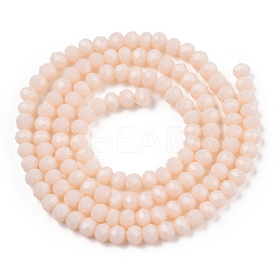 Opaque Solid Color Glass Beads Strands EGLA-A034-P1mm-D17-1