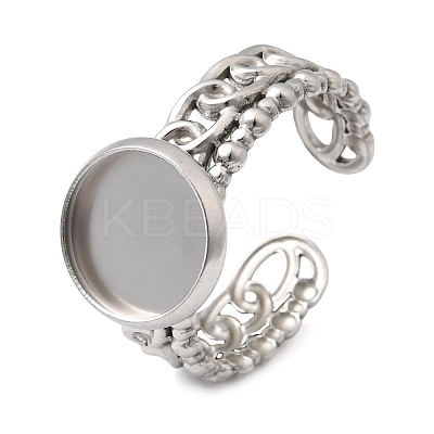 Curb Chains Shapes 304 Stainless Steel Ring Components STAS-P454-04B-P-1