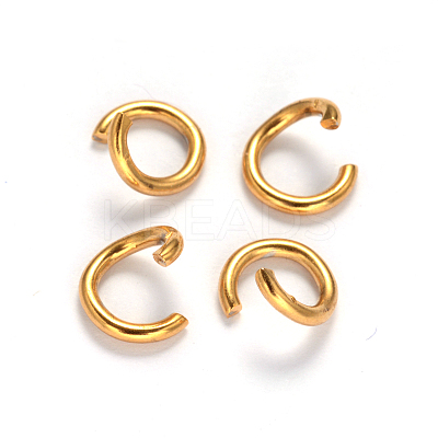 Ion Plating(IP) 304 Stainless Steel Open Jump Rings X-STAS-M235-C-01-1