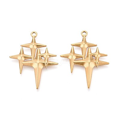 304 Stainless Steel Pendants STAS-T065-05G-1