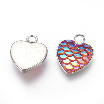304 Stainless Steel Pendants STAS-F184-B05-1