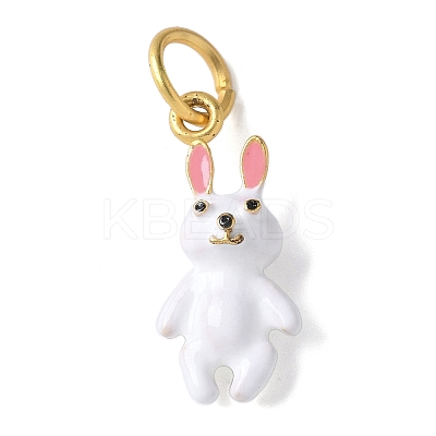 Brass Enamel Pendants KK-D350-01C-1