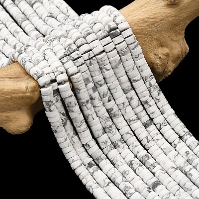 Natural Howlite Beads Strands G-Z089-A02-1