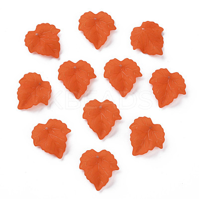 Autumn Theme Transparent Frosted Acrylic Pendants PAF002Y-19-1