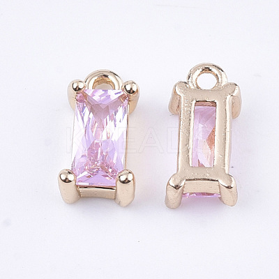 Transparent Glass Charms GLAA-T007-13G-1