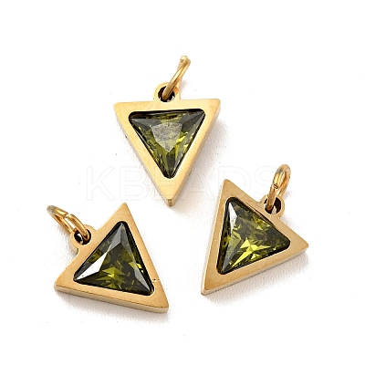 PVD Vacuum Plating 304 Stainless Steel Pendants STAS-D189-05G-1
