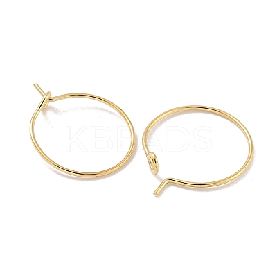 Brass Hoop Earring Findings KK-H503-33G-01-1