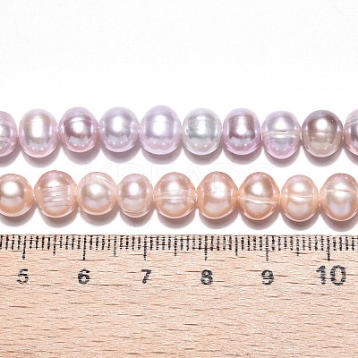 Natural Cultured Freshwater Pearl Beads Strands PEAR-N013-06-A-02-1