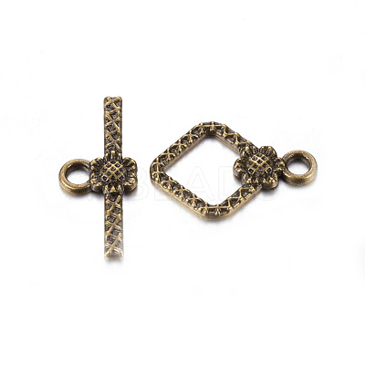 Tibetan Style Toggle Clasps TIBEB-A101564-AB-FF-1