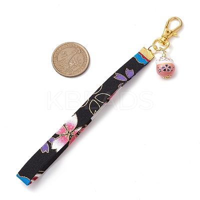 Japanese Polyester Wristband Pendant Decoration HJEW-JM02266-1