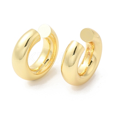 Rack Plating Brass Round Cuff Earrings EJEW-R150-16G-1