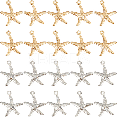100Pcs 2 Styles 304 & 316 Stainless Steel Pendants STAS-SC0008-67-1