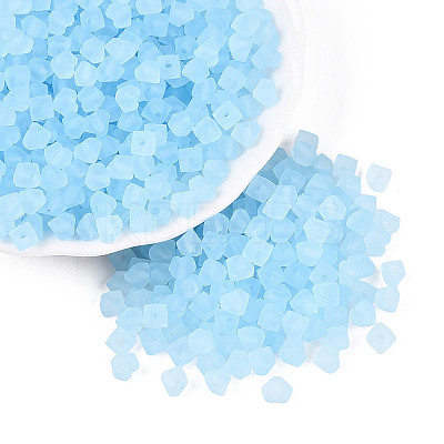 FGB Frosted Transparent Glass Seed Beads SEED-N013-03A-11-1