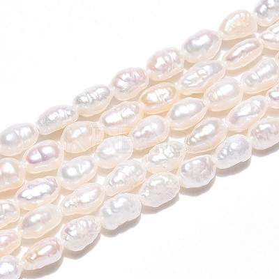 Natural Cultured Freshwater Pearl Beads Strands PEAR-N014-04G-1