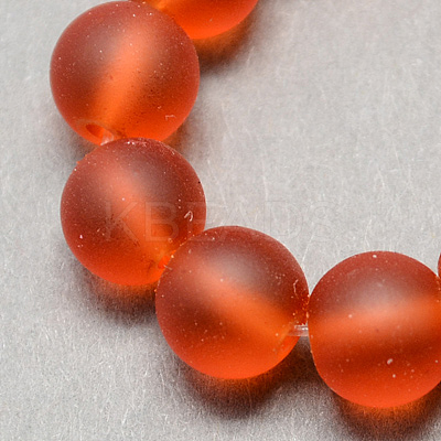 Baking Paint Transparent Glass Bead Strands X-GLAA-S031-10mm-06-1