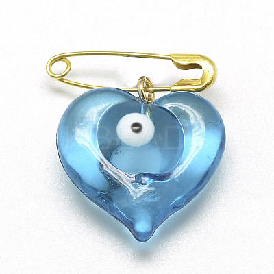 Handmade Lampwork Brooches LAMP-R139-09-1