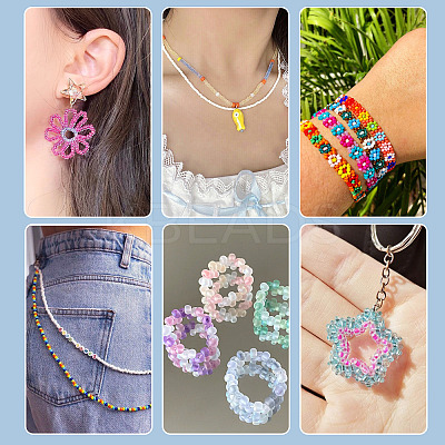 180g 12 Colors Glass Seed Beads SEED-TA0001-35-1