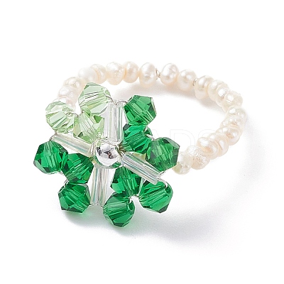 Snowflake Finger Rings RJEW-TA00023-01-1