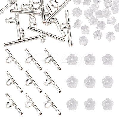 Brass Tube Bails DIY-TA0014-37C-S-1
