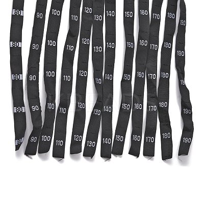 1200Pcs 12 Style Polyester Size Label(80/90/100/110/120/130/140/150/160/170/180/190) FIND-NB0002-47-1