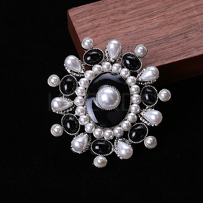 Golden Alloy Brooches PW-WG25DE7-01-1