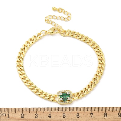 Brass Micro Pave Cubic Zirconia Bracelets LS-BJEW-S158-05G-1