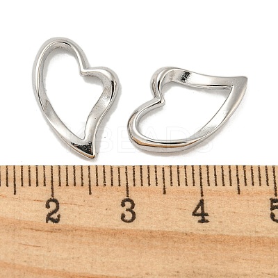 Non-Tarnish 304 Stainless Steel Heart Linking Rings STAS-L022-221P-1