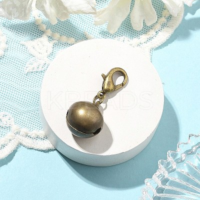 Brass Bell Pendant Decorations HJEW-JM02456-1