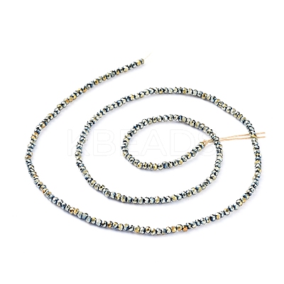Electroplate Glass Beads Strands EGLA-F149-FP-09-1