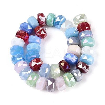 Electroplate Glass Beads Strands EGLA-N022-04A-A01-1