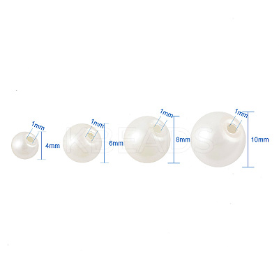 Glass Pearl Beads Strands Sets HY-TA0001-B-02-1