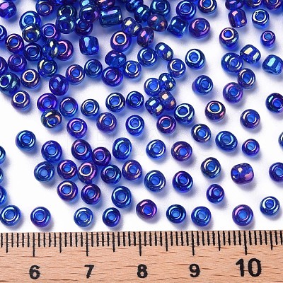 6/0 Round Glass Seed Beads SEED-US0003-4mm-168-1