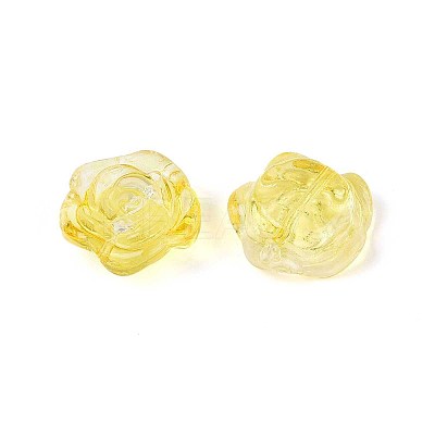 Baking Paint Transparent Glass Beads DGLA-N018-01J-1