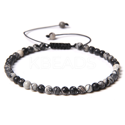 Adjustable Women's Netstone Beaded Bracelet CN3407-7-1