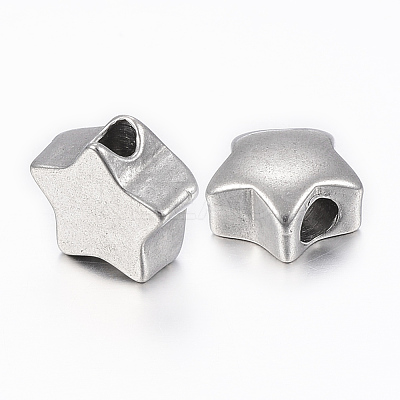 Tarnish Resistant 304 Stainless Steel Beads STAS-H398-31P-1