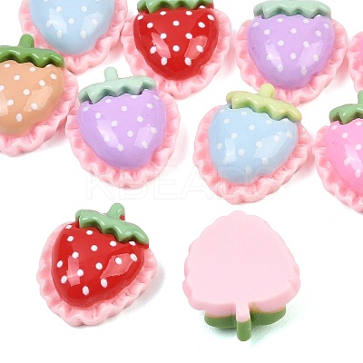 Opaque Resin Cabochons RESI-C067-01C-1