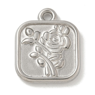Anti-Tarnish 304 Stainless Steel Pendants STAS-Q334-24P-1