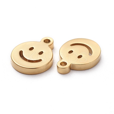 Ion Plating(IP) 304 Stainless Steel Charms X-STAS-G215-03G-1
