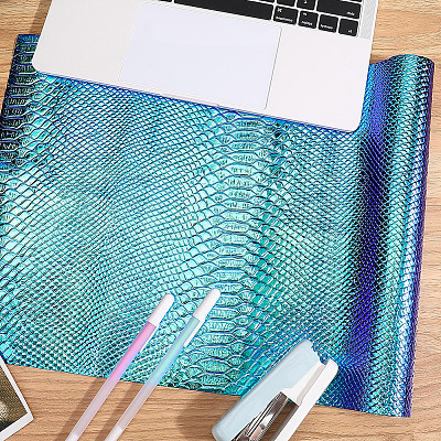 Laser PU Leather Fabric DIY-WH20032-57H-1