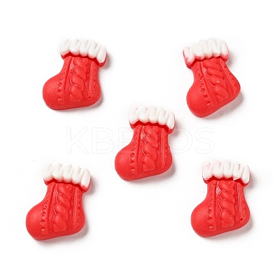 Opaque Christmas Resin Cabochons LS-RESI-G039-06-1