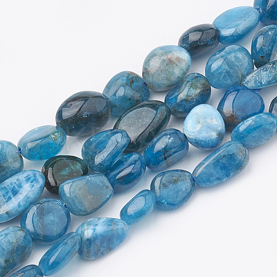 Natural Apatite Beads Strands G-S331-6x8-002-1