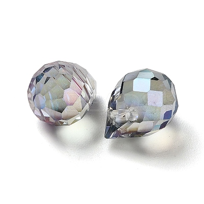 Electroplated Glass Beads GLAA-K062-01A-FR08-1