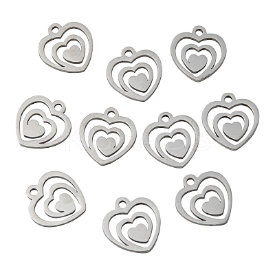 Non-Tarnish 304 Stainless Steel Charms STAS-Q201-T174-1