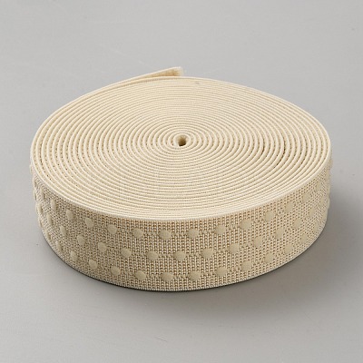 5 Yards Embroidery Flat Polyester Elastic Cord/Band OCOR-WH0016-10B-1