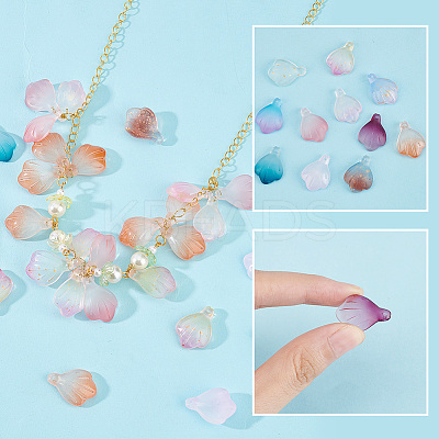 96pcs 8 colors Handmade Lampwork Pendants LAMP-PH0001-23-1