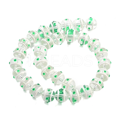 Glass with Enamel Beads Strands GLAA-M047-01H-1