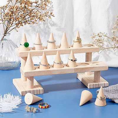 Assembled Wood Ring Displays RDIS-WH0011-05-1