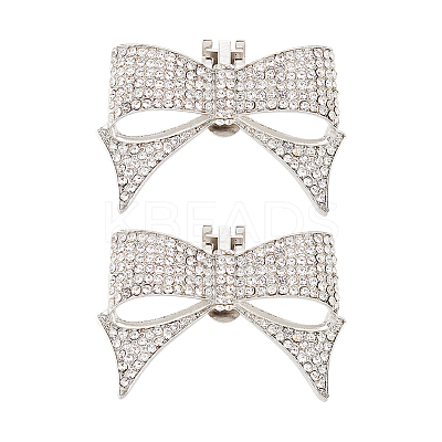 Alloy Rhinestone Shoe Decorations DIY-FG0003-79P-1