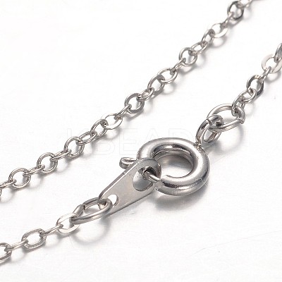 Horse Eye Platinum Plated Brass Rhinestone Gemstone Pendant Necklaces NJEW-JN01188-1