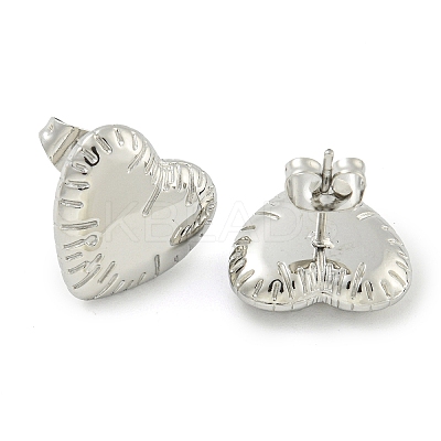Non-Tarnish 304 Stainless Steel Stud Earrings for Women EJEW-S227-40P-1